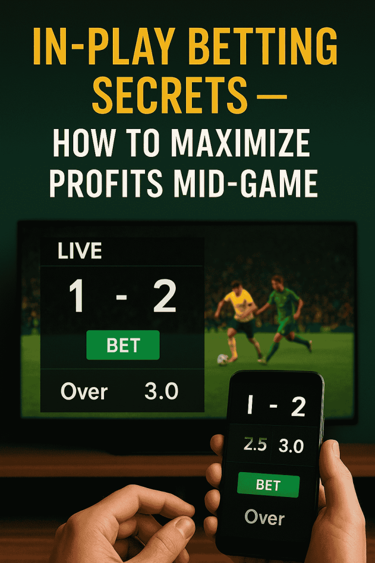 In-Play Betting Secrets — How to Maximize Profits Mid-Game In-Play Betting Secrets — How to Maximize Profits Mid-Game
