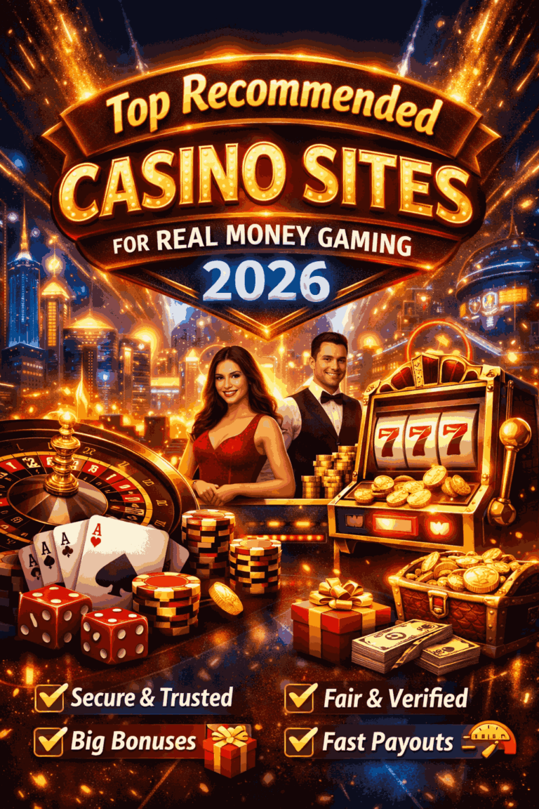 Top Recommended Casino Sites for Real Money Gaming 2026