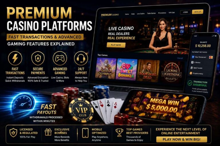 Premium Casino Platforms — Fast Transactions and Advanced Gaming Features Explained