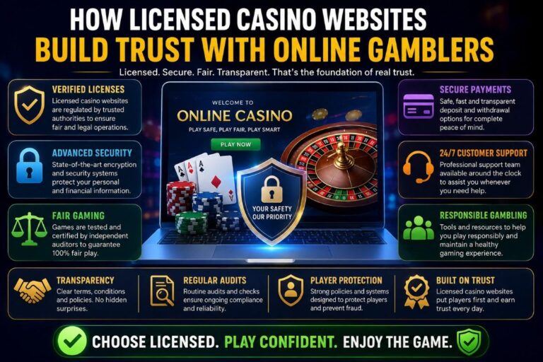 How Licensed Casino Websites Build Trust with Online Gamblers
