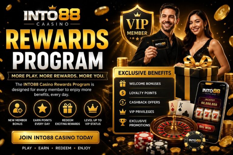 INTO88 Casino Rewards Program Explained for New and VIP Members