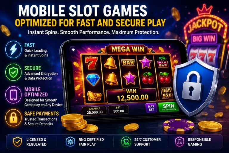 Mobile Slot Games Optimized for Fast and Secure Real Money Play