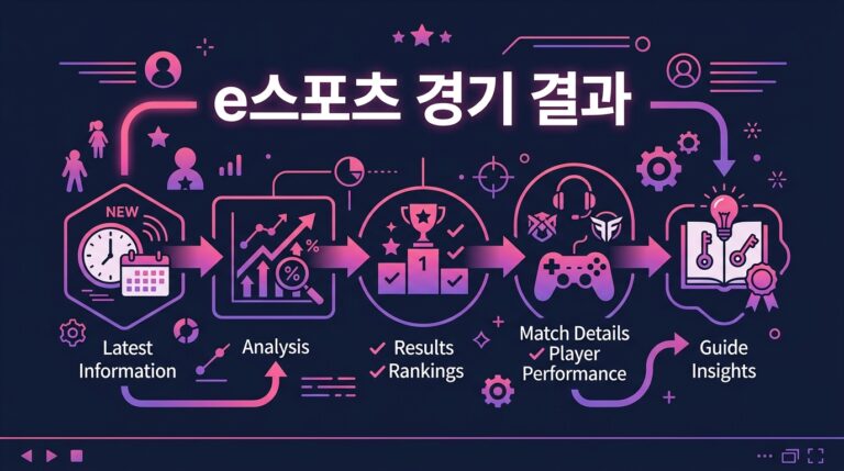 e스포츠 경기 결과: 최신 정보와 분석을 위한 최고의 가이드
