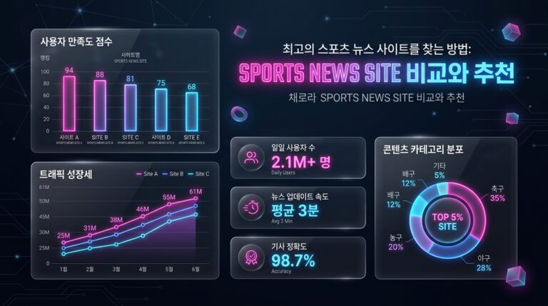 최고의 스포츠 뉴스 사이트를 찾는 방법: SPORTS NEWS SITE 비교와 추천