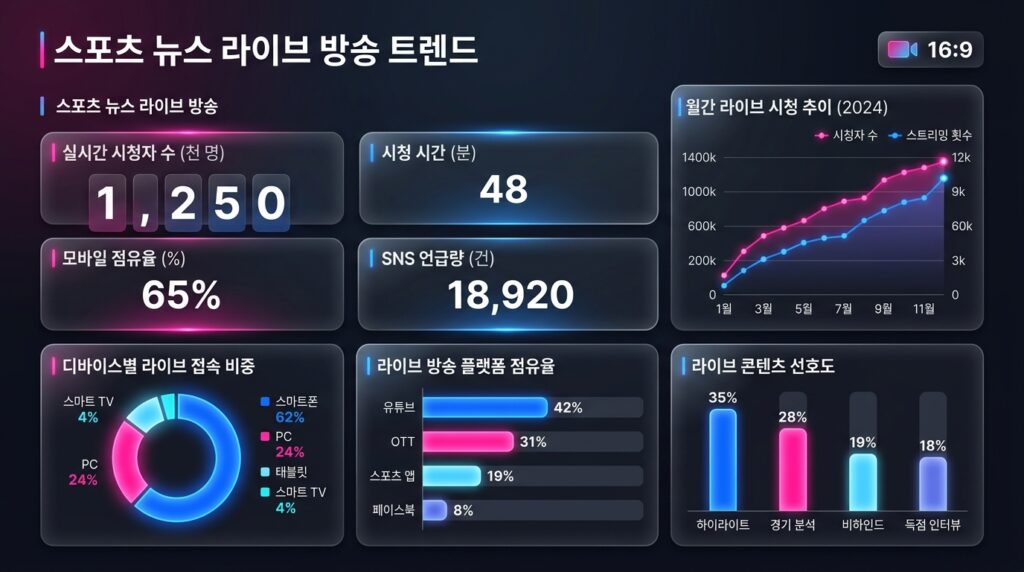 스포츠 뉴스 라이브 방송