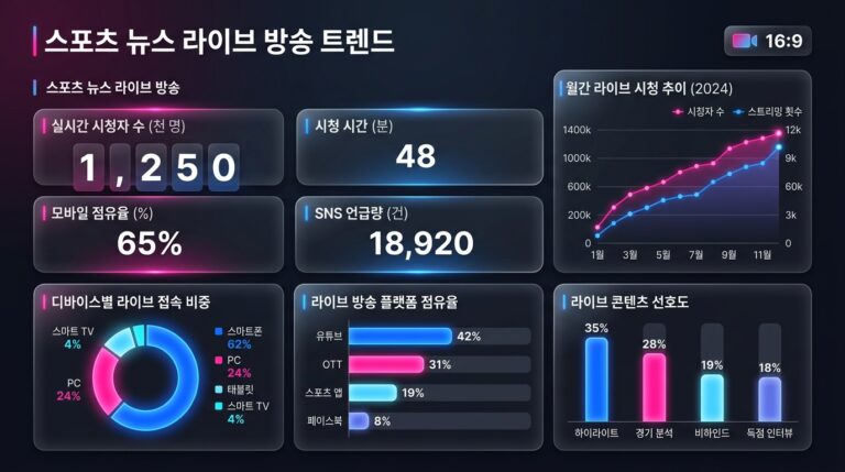 스포츠 뉴스 라이브 방송의 중요성과 최신 트렌드