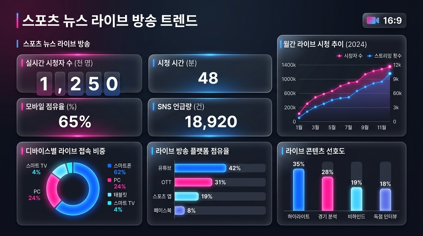 스포츠 뉴스 라이브 방송